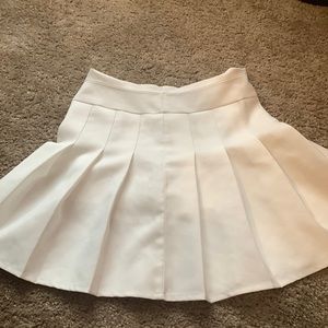 A white skirt shorts under waste appropriate small